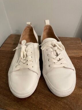 Lucky Brand White Shoes Leather Sneakers Size 8.5